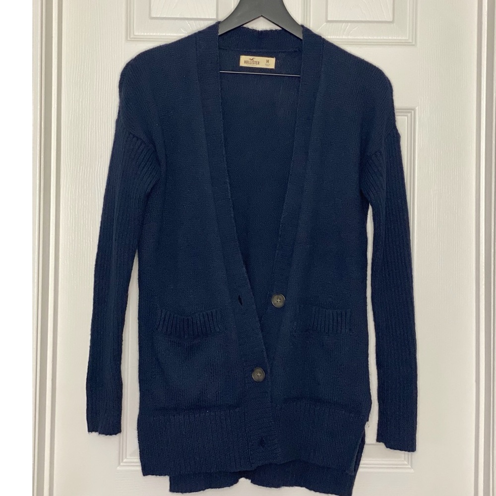 Navy Blue Boyfriend Cardigan